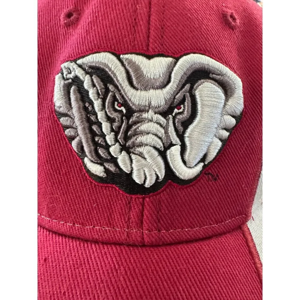 Alabama Crimson Tide Hat CapSmith Inc Strapback Red Elephant Logo Roll Tide OSFA